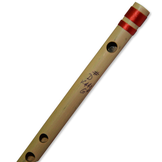 Novelika Bansuri Transverse Bamboo Flute Key-D#, Tonic-G# Professional Flute Musical Instrument