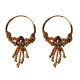 Novelika Latest Stylish Golden Tone Traditional Hoop Earring set for Women Girls - ER5002