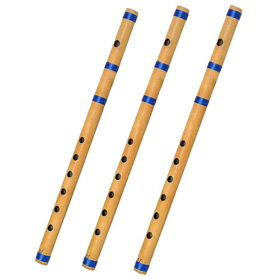 Novelika Bamboo Flute Indian Bansuri/Flute Combo Of A+A+A Musical Instrument Novelika Bamboo Flute Indian Bansuri/Flute Combo Of A+A+A Musical Instrument