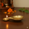 Golden Handmade Pital Pradip, Pure Brass Diya/Pradeep For Daily Usage
