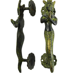 Angle 8 Inches Antique Exclusive Brass Door Pull Handles Angle Design Brass Hand