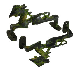 Sea Horse Door Handle Unique Brass Handle Antique Look Door Handle Unique Pull