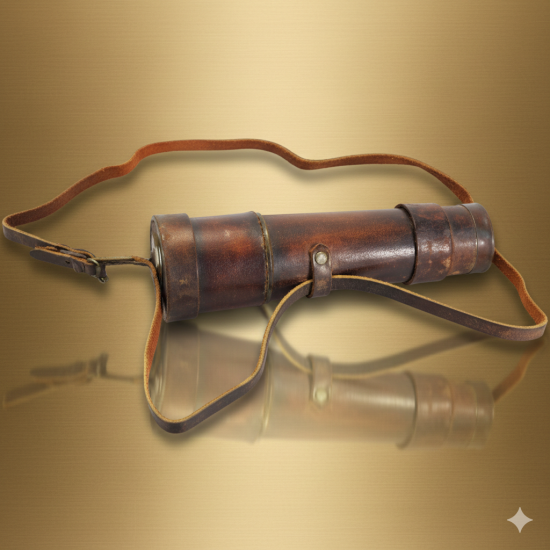 Brass Telescope Spyglass Telescope with Leather Carry Bag  Size 3 Folds Nautical Telescope - TE003 