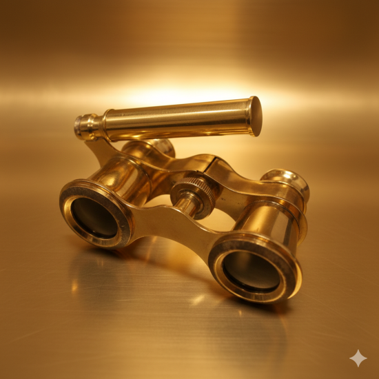 NOVELIKA - Brass Antique 1817 Brass Traveling Telescope Binoculars Monocular Binocular Showpiece , Gift Item Décor for Home & Office