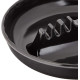 Novelika Melamine Ash Tray, 6.75 x 6.75 x 1.25 inches, Black set of 1