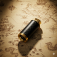 100% Brass Telescope -  Leather Cover - Three  Folds Nautical Telescope - For Marine Vintage Style