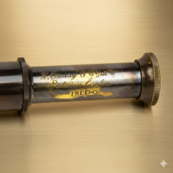 100% Brass Telescope - Four Folds Nautical Telescope - Marine Vintage Style |W Ottway Co Ltd Ealing London 1915