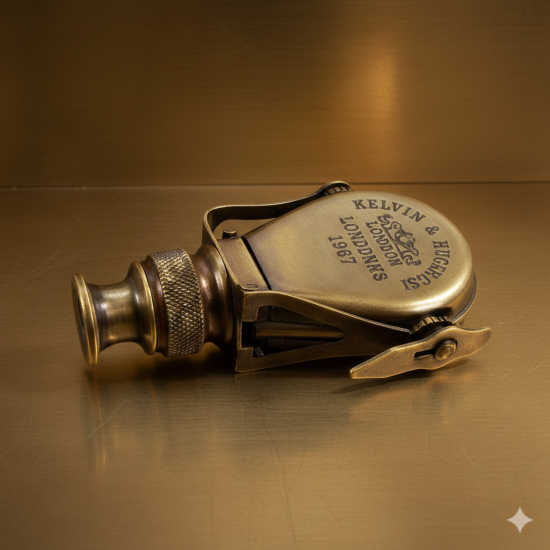 Antique Brass Binocular Brass Telescope Spyglass Monocular - KELVIN & HUGHES LONDON 1917 Antique Brass Binocular Brass Telescope Spyglass Monocular - KELVIN & HUGHES LONDON 1917