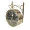 Stainless Steel Metal Railway clock London Victoria Station Vintage Handcrafted Double Side Clock with Roman Numbers