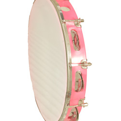 Novelika Dafli Musical Instrument - Dafli/Tambourine Hand Percussion Musical Instrument I Pink color I