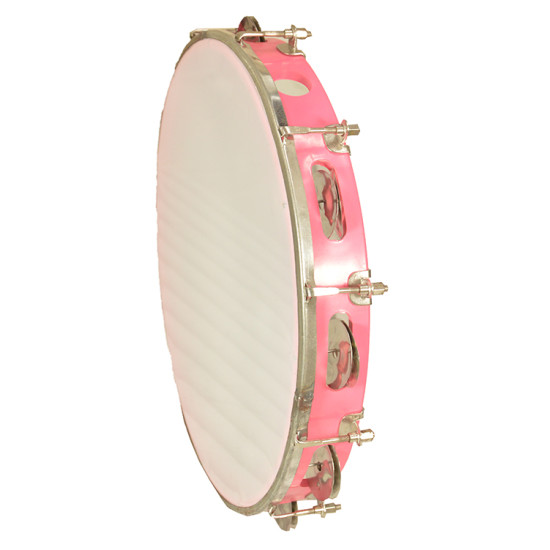 Novelika Dafli Musical Instrument - Dafli/Tambourine Hand Percussion Musical Instrument I Pink color I