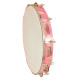 Novelika Dafli Musical Instrument - Dafli/Tambourine Hand Percussion Musical Instrument I Pink color I