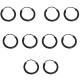 Black Color Hoop Mini Earrings Baali set For Girls & Women's - 4 Pairs