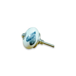 White & Grey Deign Ceramic Knob - Kitchen Cabinet Hardware Door Decorative Dresser Pulls - Set Of 5 Pack White & Grey Deign Ceramic Knob - Kitchen Cabinet Hardware Door Decorative Dresser Pulls - Set Of 5 Pack