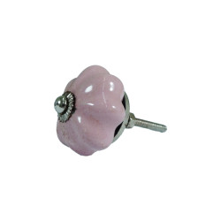 Pink Ceramic Door Knob - For Drawer Kitchen Cabinet Hardware Door Pulls Decorative Dresser Premium Elegance - Pack Of 5 Pink Ceramic Door Knob - For Drawer Kitchen Cabinet Hardware Door Pulls Decorative Dresser Premium Elegance - Pack Of 5