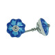 Ceramic Knob Elegant Blue Flower  Kitchen Cupboard ,Furniture Home Decor,  Cabinet - Drawer - Cabinet pulls - Door knobs. (Set Of 5.)