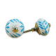 Hand Painted Blue Flower Ceramic knobs For -Kitchen Cupboard ,Furniture Home Decor, Cabinet - Drawer - Cabinet pulls - Door knobs. (Set Of 5). Hand Painted Blue Flower Ceramic knobs For -Kitchen Cupboard ,Furniture Home Decor, Cabinet - Drawer - Cabinet pulls - Door knobs. (Set Of 5).