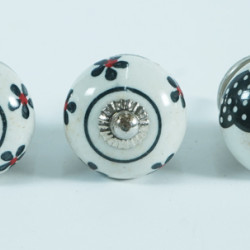 Ceramic Knobs - Multi Design - For Drawer Kitchen Cabinet Hardware Door Pulls Decorative Dresser Premium Elegance - Set Of 5 Pack Ceramic Knobs - Multi Design - For Drawer Kitchen Cabinet Hardware Door Pulls Decorative Dresser Premium Elegance - Set Of 5 Pack