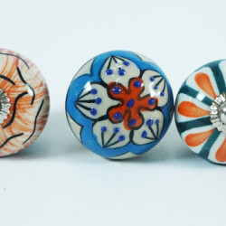 Ceramic Knobs - Multi Design Knobs, For Kitchen Cupboard ,Furniture Home Décor, Cabinet - Drawer - Cabinet pulls - Door knobs. (Set Of 5 ) Ceramic Knobs - Multi Design Knobs, For Kitchen Cupboard ,Furniture Home Décor, Cabinet - Drawer - Cabinet pulls - Door knobs. (Set Of 5 )