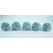 Grey & Lily Round Shaped Handle Pull Ceramic Knob - For Kitchen Cabinet Hardware Door Pulls Decorative Dresser - Pack Of 5