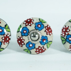 Vintage Hand Painted Ceramic Pull Knobs For Kitchen- Cabinet, Door & Drawer, Wardrobe, Cupboard Multicolor Set of 5 Pcs. Vintage Hand Painted Ceramic Pull Knobs For Kitchen- Cabinet, Door & Drawer, Wardrobe, Cupboard Multicolor Set of 5 Pcs.