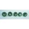 Ceramic Knobs - Multicolor Flower & Dot Design - For Farmhouse, Home, Office, Garage, Room, Bathroom, Kitchen, Bedroom - Set Of 5 Pack
