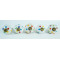 White & Colorful Polka Dot Ceramic Door Knobs - For Drawer Kitchen Cabinet Hardware Door Pulls Decorative Dresser Premium Elegance - Pack Of 5