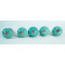 Solid Green Ceramic Drawer Knobs - For Drawer Kitchen Cabinet Hardware Door Pulls Decorative Dresser Premium Elegance - Pack Of 5