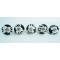 White & Black Leaf Design Ceramic Drawer Knobs - For Kitchen Cabinet Hardware Door Handle Pulls Decorative Dresser - Pack Of 5