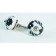 White & Black Leaf Design Ceramic Drawer Knobs - For Kitchen Cabinet Hardware Door Handle Pulls Decorative Dresser - Pack Of 5 White & Black Leaf Design Ceramic Drawer Knobs - For Kitchen Cabinet Hardware Door Handle Pulls Decorative Dresser - Pack Of 5