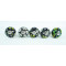 Multicolor Flower Design Ceramic Drawer Knobs - For Kitchen Cabinet Hardware Door Handle Pulls Decorative Dresser - Pack Of 5