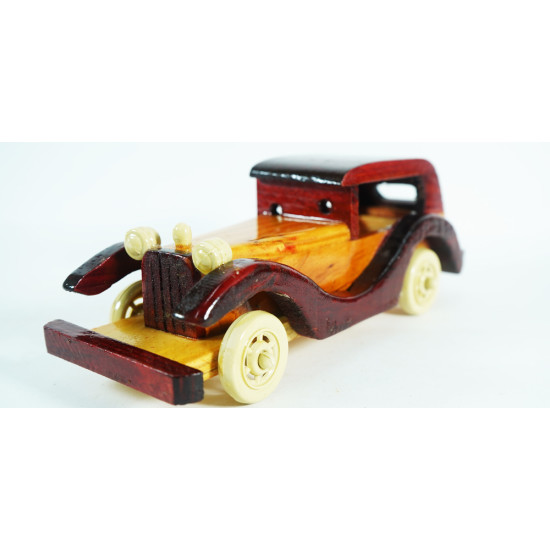 Wooden Old Classic Vintage Car for Home Décor, Kids Play, Home Décor Show Piece, Wooden Car Toy, Vintage Classic Car Toy ( 1 )