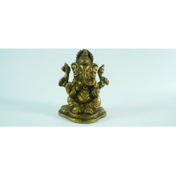 100% Brass Ganesh Statue - Handicraft Lord Brass Ganesh Idol for Puja - Living Room - Guest Room - Ganpati Ji Murti  100% Brass Ganesh Statue - Handicraft Lord Brass Ganesh Idol for Puja - Living Room - Guest Room - Ganpati Ji Murti