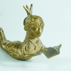 Brass Metal Women Reading Book Decorative Sculptures Brass Statue Home Decor | Decorative Showpiece 100% Original