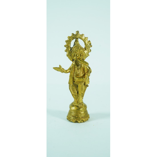 Avatar of Lord Ganesha Handmade Handicrafts Small Brass Statue Home Decor | Office Decor Interior Handmade Artwork 100% Original