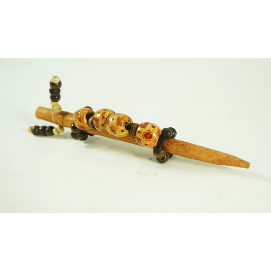 Wood Bun Stick Designer wood Juda stick for Women & Girls Juda & Bun Pin Set (Pack of 5)