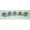 Ceramic Knobs -  Black Leaf Design - For  Farmhouse, Home, Office, Garage, Room, Bathroom, Kitchen, Bedroom - Set Of 5 Pack