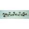Black Heart White Dotted  Cabinet Knobs - Glass Drawer Knobs - Cute Dresser Knobs - Kitchen Knobs and Pulls for Cabinets ( Pack Of 5 )