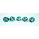 Hand Painted Ceramic Cupboard Wardrobe Cabinet Drawer Door Handles  Knob, ( Set Of 5 )
