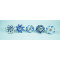 Blue Multi Design Ceramic Knobs - For  Kitchen Cupboard ,Furniture Home Décor,  Cabinet - Drawer - Cabinet pulls - Door knobs. (Set Of 5.)