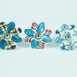 Ceramic Knobs - Multi Drawer - Door Handle for Kitchen Cabinets Wardrobe - Set Of 5 Ceramic Knobs - Multi Drawer - Door Handle for Kitchen Cabinets Wardrobe - Set Of 5