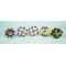 Multicolor Design Ceramic Drawer Knobs - For Kitchen Cabinet Hardware Door Handle Pulls Decorative Dresser - Pack Of 5