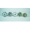 Ceramic Knobs - Multicolor Flower Design - For Decorative Kitchen and Dresser Handles - Set Of 5