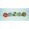 Hand Made - Multicolor Floral & Design- Ceramic Knobs - Vintage Decorative Knobs - For  Kitchen Cupboard ,Furniture Home Décor,  Cabinet - Drawer - Cabinet pulls - Door knobs. (Set Of 5.)