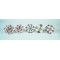 Multicolor Flower Design - Ceramic Knobs -   Drawer Pull Handles Round Floral Kitchen Drawer - Set Of 5