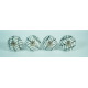 Ceramic Knobs - Black Leaf Design - Decorative Kitchen and Dresser Handles - Set Of 5 Pack