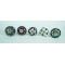 Multicolor Design Ceramic Drawer Knobs - For Kitchen Cabinet Hardware Door Handle Pulls Decorative Dresser - Pack Of 5