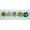 NOVELIKA Multicolor Flowers  Ceramic knobs. For  Kitchen Cupboard ,Furniture Home Decor,  Cabinet - Drawer - Cabinet pulls - Door knobs. (Set Of 5.)