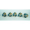 NOVELIKA Jaipuri Art Handmade  Ceramic Vintage Colorful Knobs-For   Drawers, Cabinet Drawers, Closet Drawers, Dresser Drawers, Kitchen Drawers, Cabinets, and Others. (Pack Of 5 )