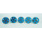 NOVELIKA- Blue Decorative Flowers .Blue Mandala Hand Painted Indian Ceramic Knobs For-Homes, Kitchens, Offices, Changing Rooms and Other Places.